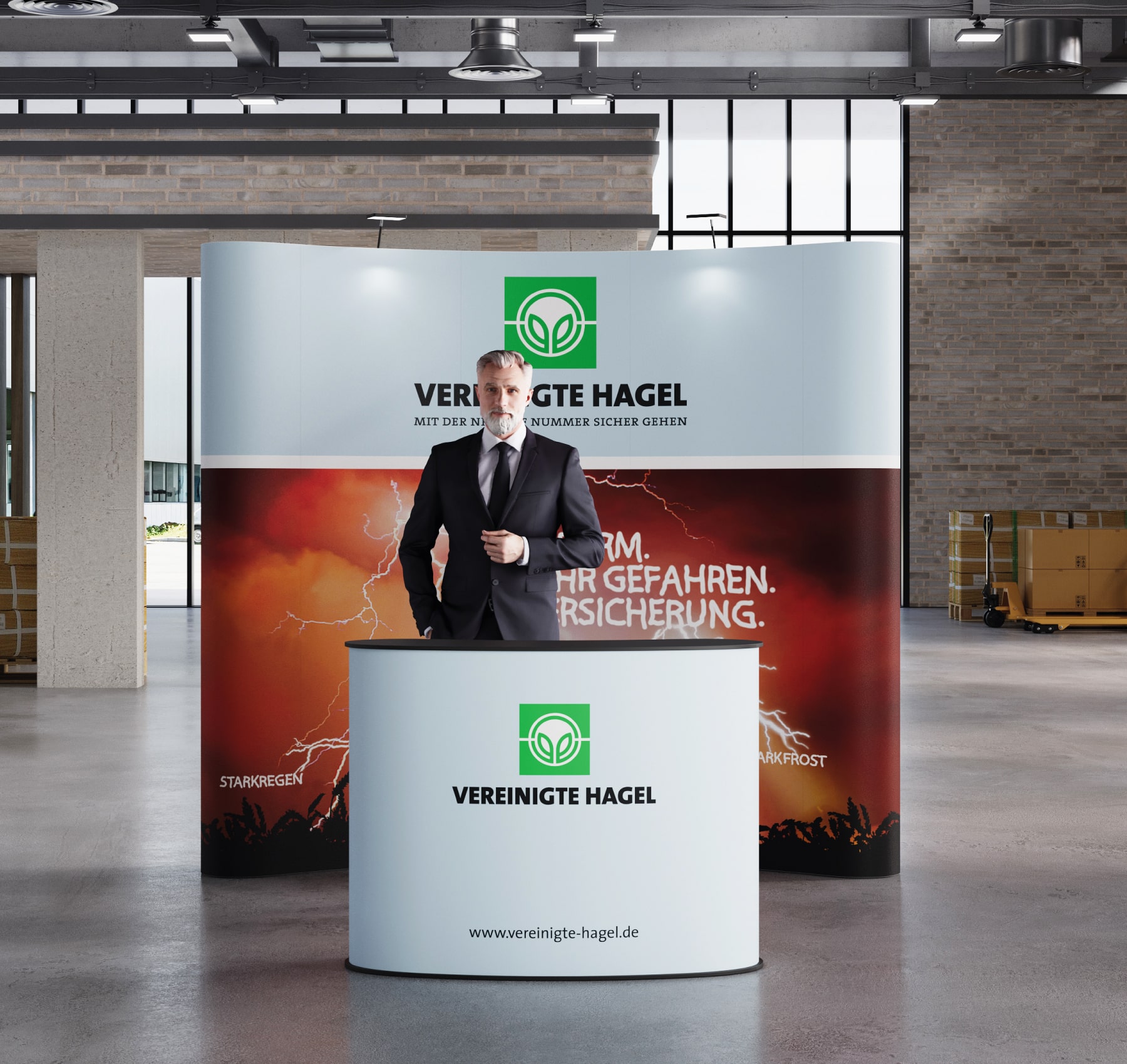 Faltdisplay Messestand